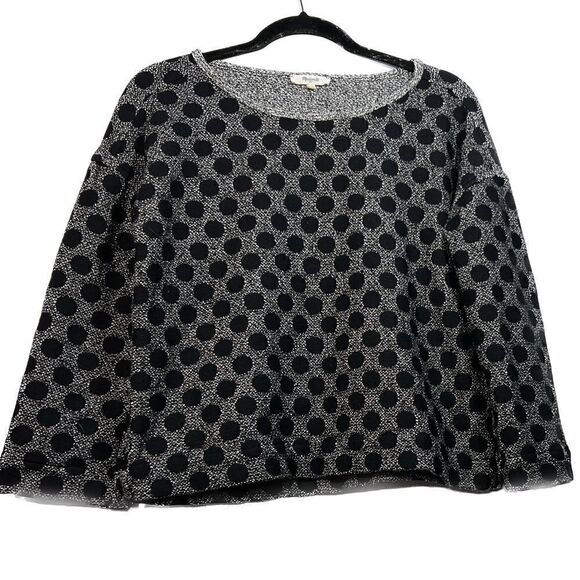 Madewell Women's Small Pullover sweater, Polka Dot Sweetheart neckline - Picture 1 of 6